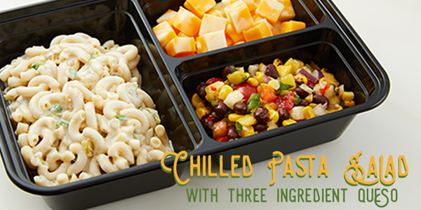 Chilled Pasta Salad with Three-Ingredient Queso