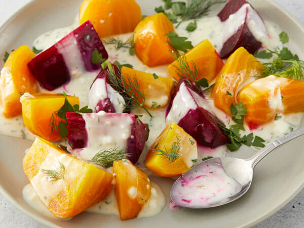 Land O Lakes Foodservice I Roasted Beets with Herbed Goat Cheese