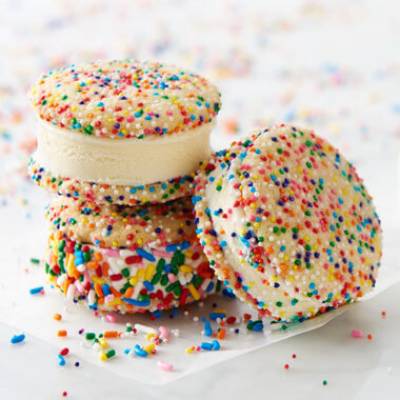 Sprinkle Cookie Ice Cream Sandwich