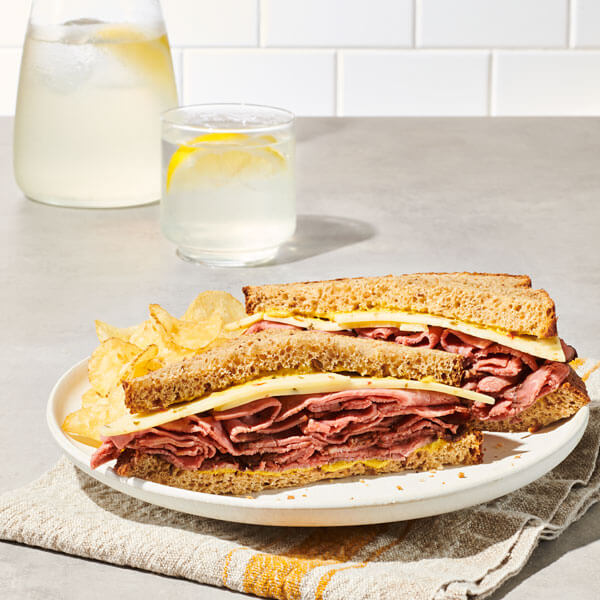 Deli Roast Beef with Hot Pepper Cheese