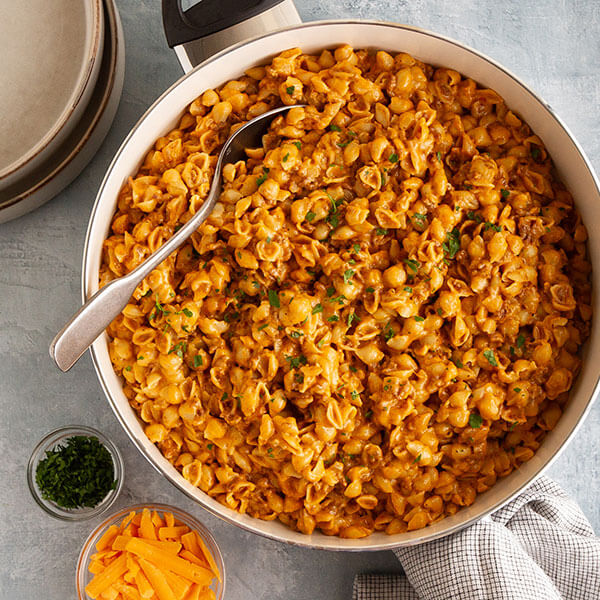 Cheesy Hamburger Pasta