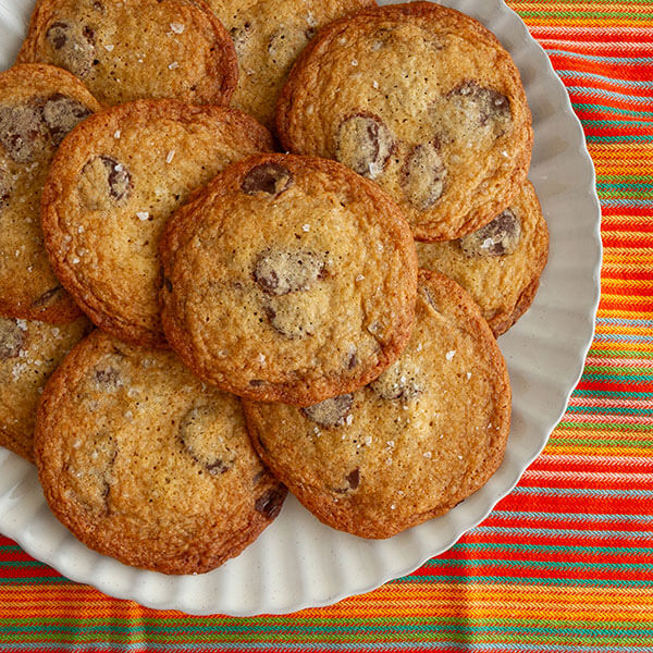 Bittersweet Chocolate Chip Cookies with Sea Salt