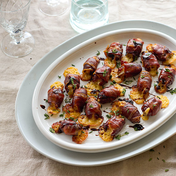 Cheesy Stuffed Dates with Prosciutto