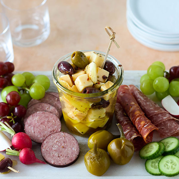 Mediterranean Marinated Cheese