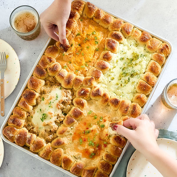 Sheet Pan 4-Way Party Dip