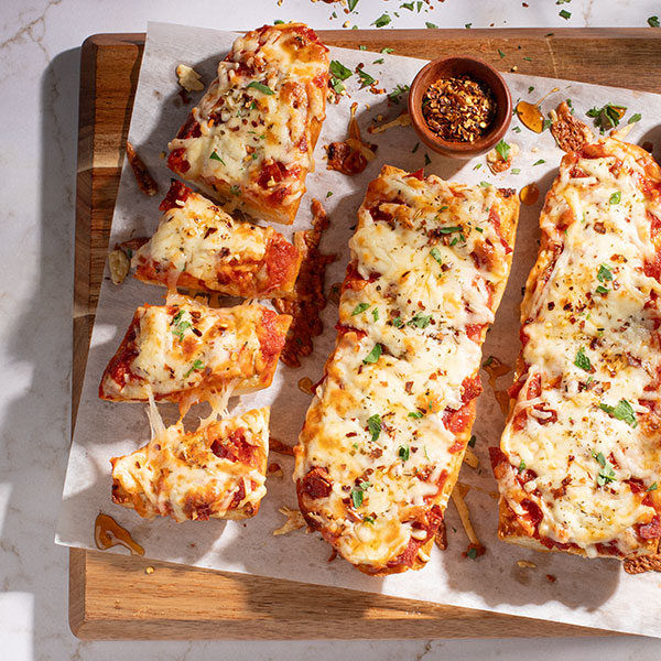 Spicy Salami French Bread Pizza
