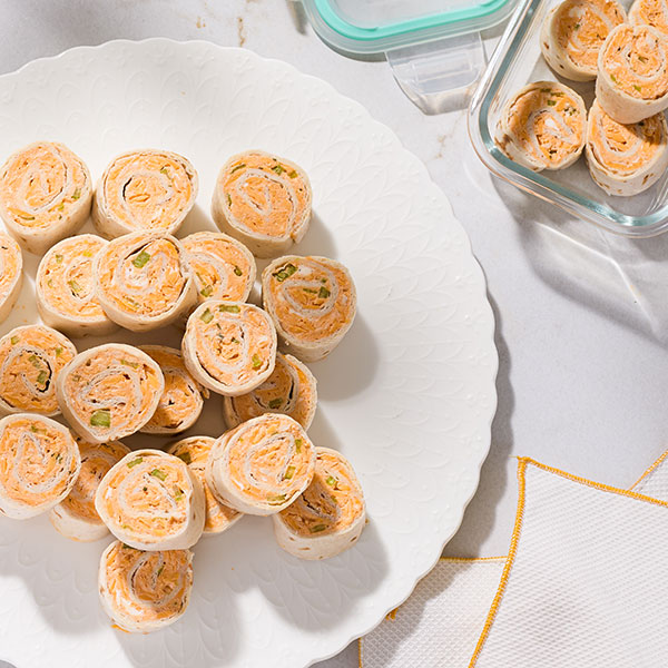 Buffalo Chicken Pinwheels