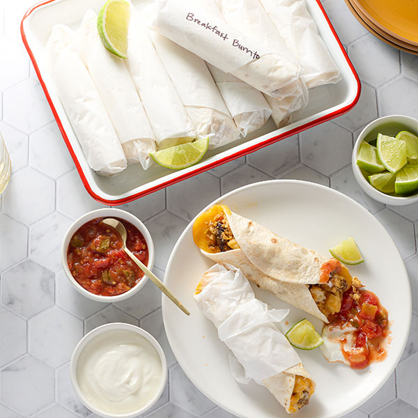 Make-Ahead Breakfast Burritos