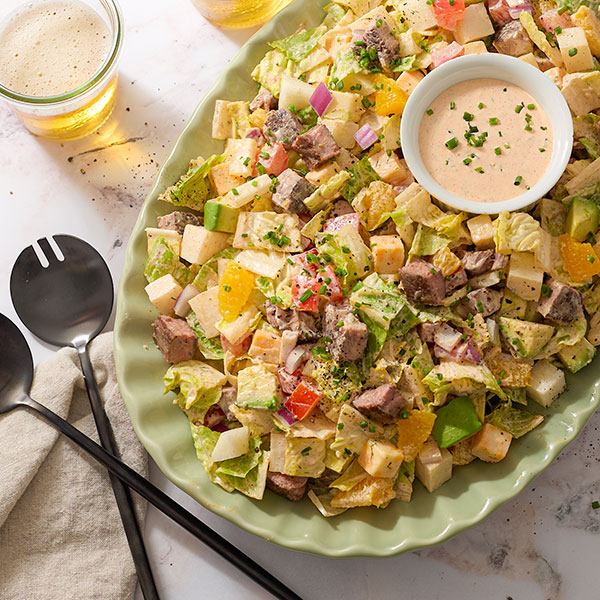 Steak Salad with Cowboy Butter Ranch Dressing