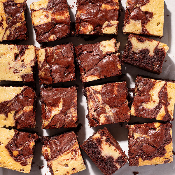 Red Velvet Swirled Brownies