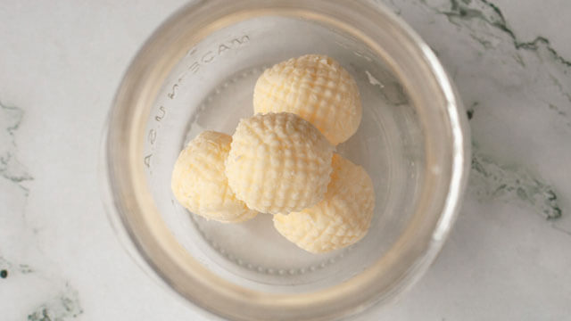 Butter Balls in Jar