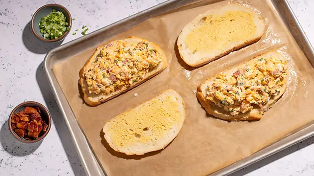 Topping with Cheese Mixture