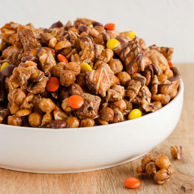 Chocolatey Peanut Butter Crunch Snack Mix