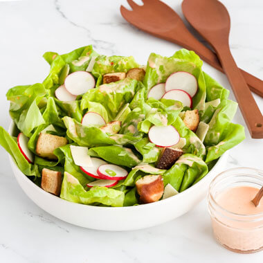 Calabrian Caesar with Pretzel Croutons