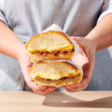 Cheesy Egg Breakfast Sandwich