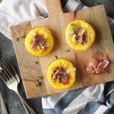 Mozzarella and Prosciutto Mini Frittata Bites