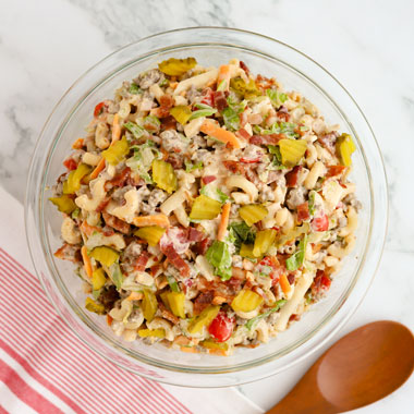 Cheeseburger Pasta Salad