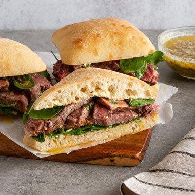 Steak Sandwich with Cowboy Butter