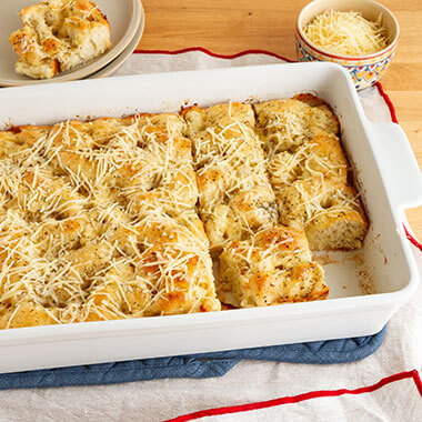 Cheesy Faux-caccia recipe