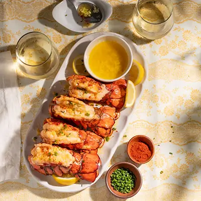 Lobster Tails with Garlic Butter