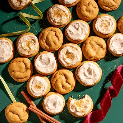 Soft Gingerbread Cookies with Brown Butter Frosting
