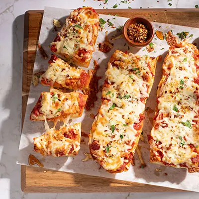 Spicy Salami French Bread Pizza
