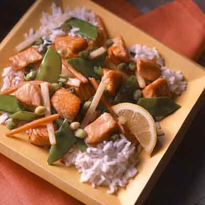 Salmon & Vegetable Stir-Fry