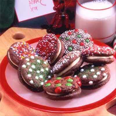 Santa's Sandwich Cookies