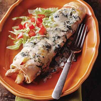 Spinach-Chicken Enchilada Casserole