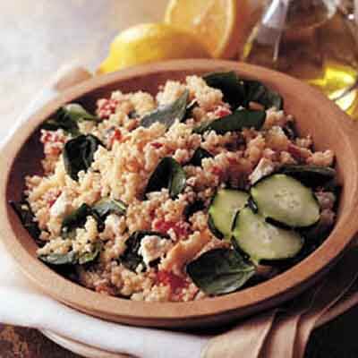 Mediterranean Couscous Salad with Pine Nuts