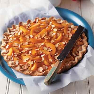 Peach Crostata with Toasted Almonds