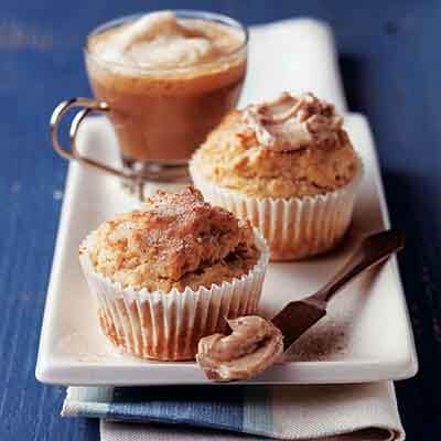Eggnog Muffins with Spiced Butter