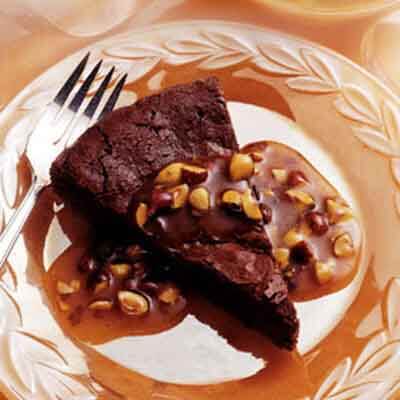 Chocolate Torte with Hazelnut Sauce