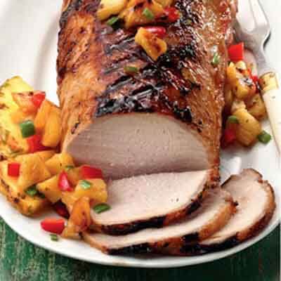 Brined Pork with Pineapple Salsa