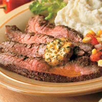 Southwestern Skirt Steak with Chile Lime Butter