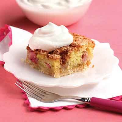 Rhubarb Cookie Cake