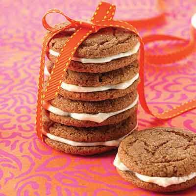 Chewy Molasses Sandwich Cookies
