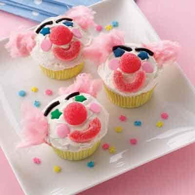 Happy Clown Cupcakes