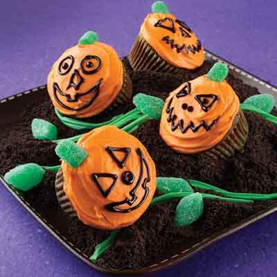 Jack-O'-Lantern Cupcakes