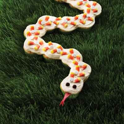 Candy Corn Cupcake Snake