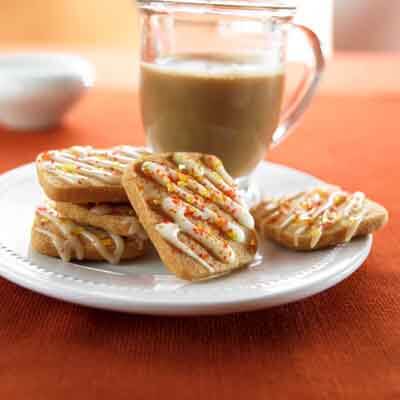 Glazed Chai Shortbread Cookies (Gluten-Free Recipe)