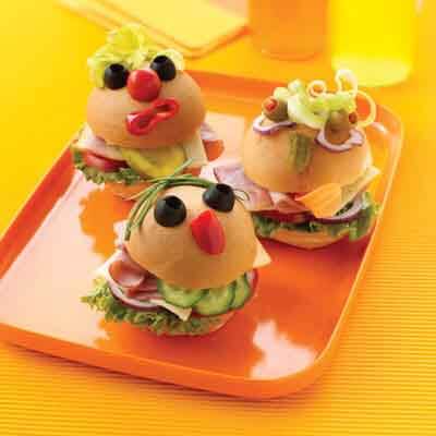 Mini Monster Sandwiches