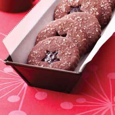 Ancho Chocolate Raspberry Linzers