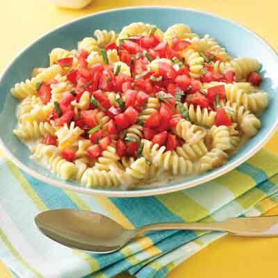 Cheesy Pasta & Tomatoes