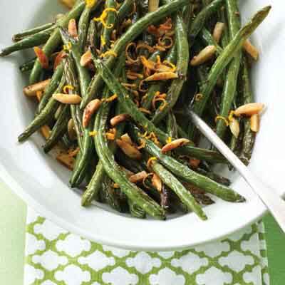 Roasted Green Beans & Almonds