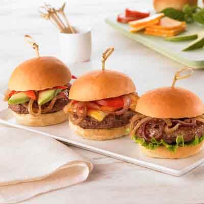 Caramelized Onion Butter Burgers Image 
