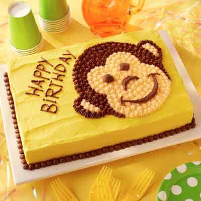 Ms. Cakes: 1st Birthday Monkey Cake