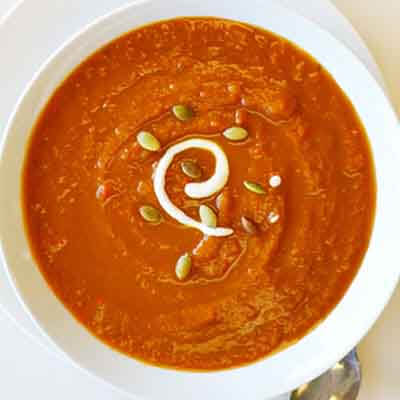 Pumpkin Soup with Toasted Pepitas Image 