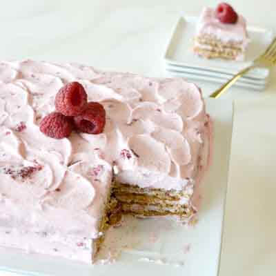 Creamy Raspberry Icebox Dessert