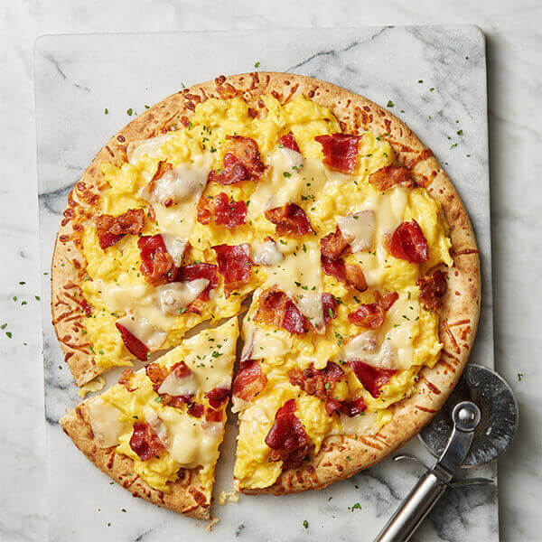 Bacon and Egg Breakfast Pizza
